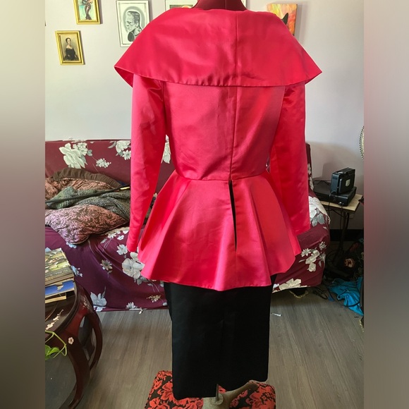 Pink and Black 80’s Dress - Picture 3 of 3